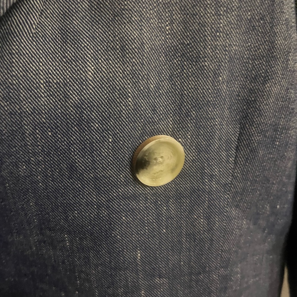 VERONICA BEARD LINEN BLEND TWILL BLAZER SIZE 10 - Picture 8 of 8